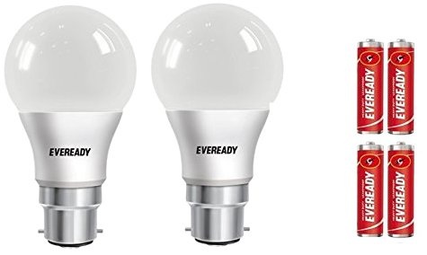 India Desire : Buy Eveready 12wCDLpk2 Base B22 7-Watt LED Bulb (Pack of 2, White) At Rs. 169 From Amazon